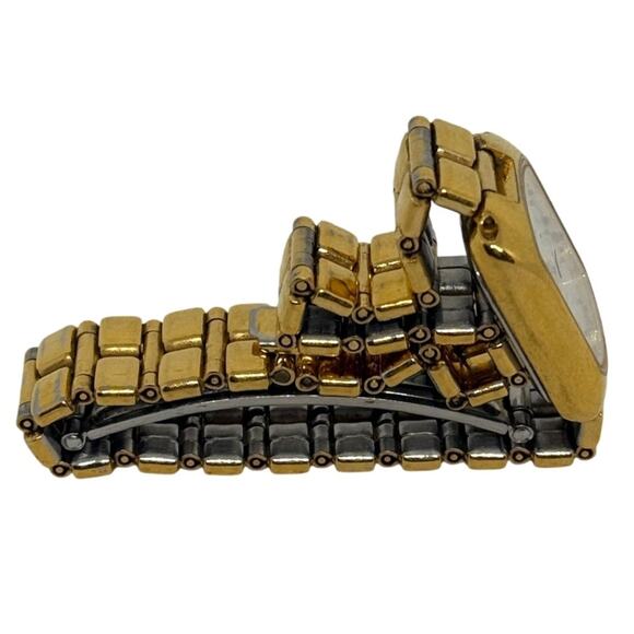 Oscar de la Renta Gold Tone Quartz Watch Women’s Two-Tone Link Band Hong Kong - Picture 2 of 8